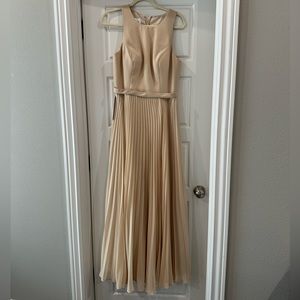 NEW WITH TAGS Champagne long dress gown.
